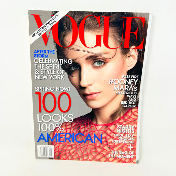 Vogue Magazine February 2013 Pale Fire Rooney Mara Cover No Label