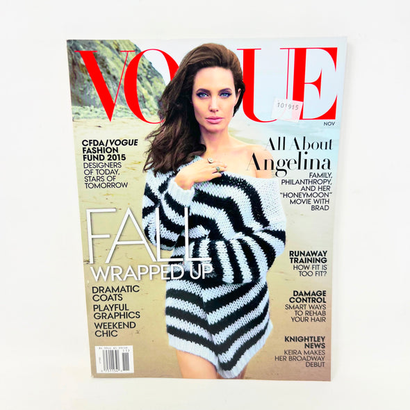 Vogue Magazine (November, 2015) Angelina Jolie Cover