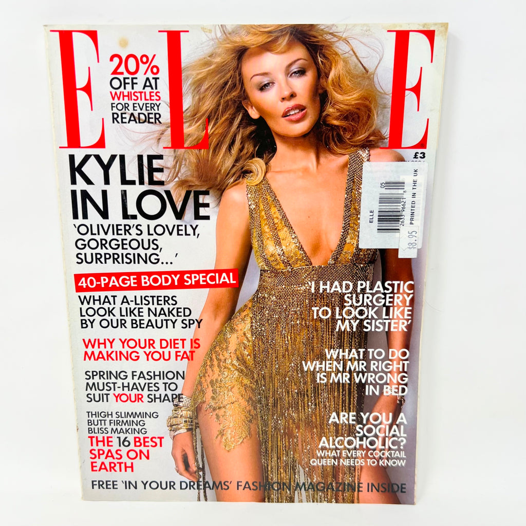 ELLE UK Magazine Kylie Minogue May 2004 Vintage British Fashion