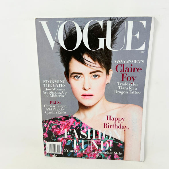 Vogue Magazine November 2018 US American Edition NO LABEL Claire Foy