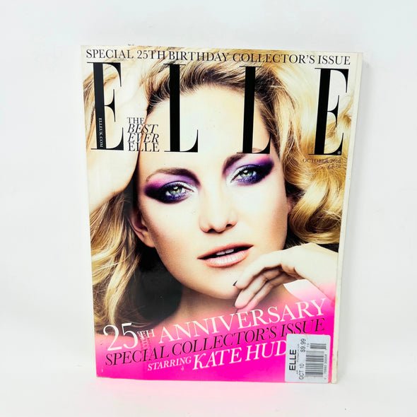 Vintage ELLE Edition Magazine OCT 2010,Kate Hudson,25th Anniversary Special Issu
