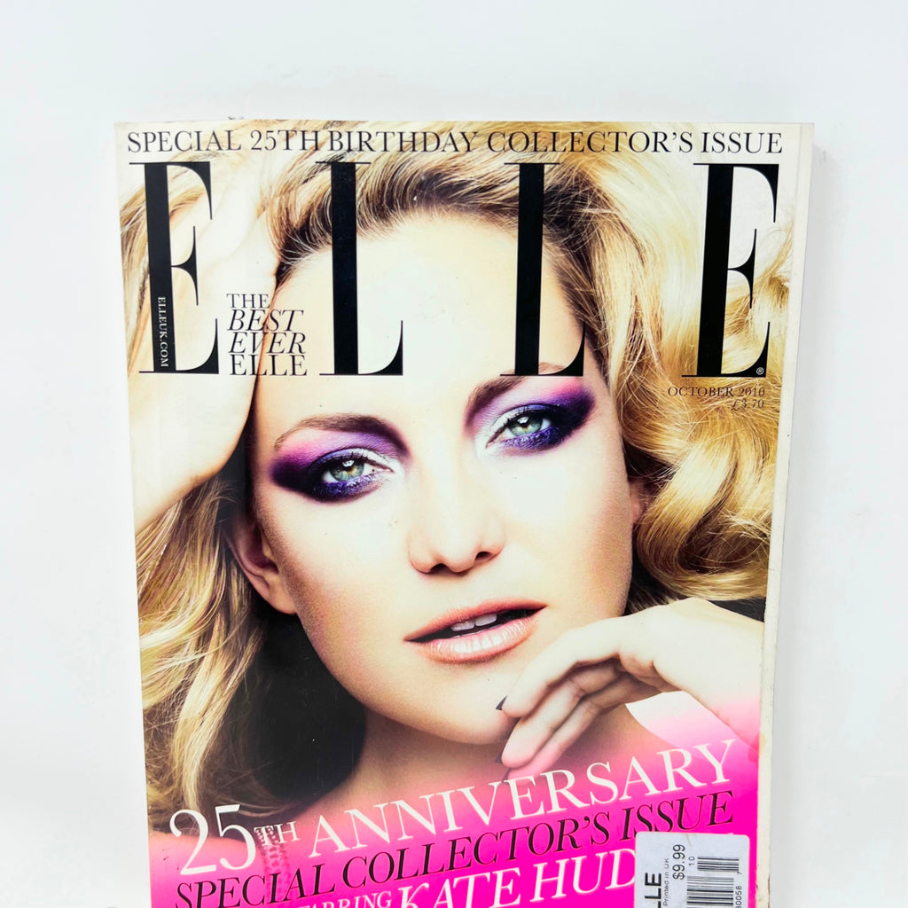Vintage ELLE Edition Magazine OCT 2010,Kate Hudson,25th Anniversary Special Issu