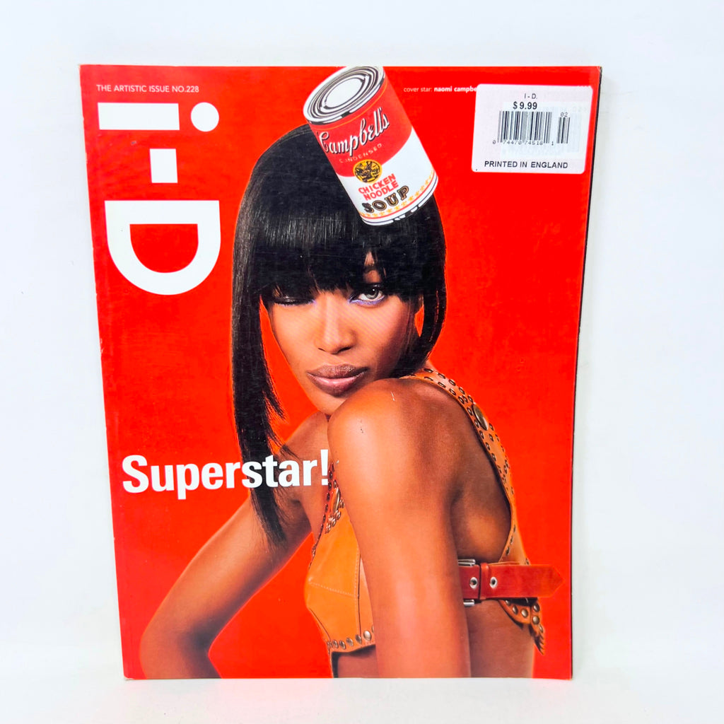 I-D Magazine Naomi Campbell February 2003 No. 228 Vintage British Music Fashion
