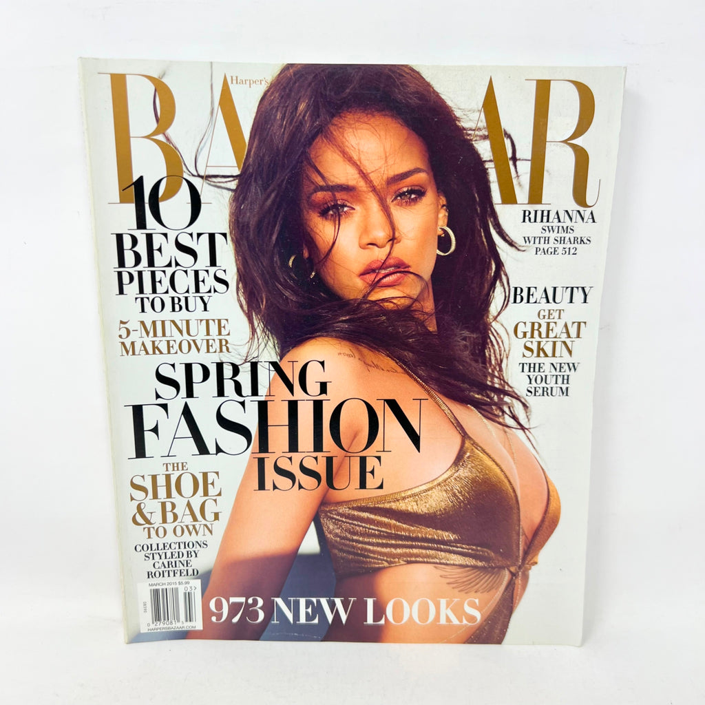 Harper's Bazaar March 2015 Spring Fashion Issue Rihanna Cover