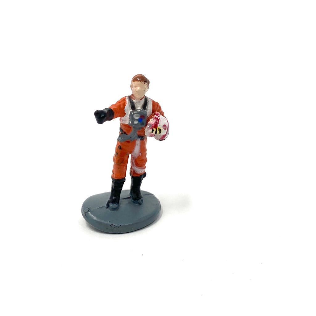 Star Wars Micro Machines 1'' Rebel Pilot Holding Helmet Miniature Figure
