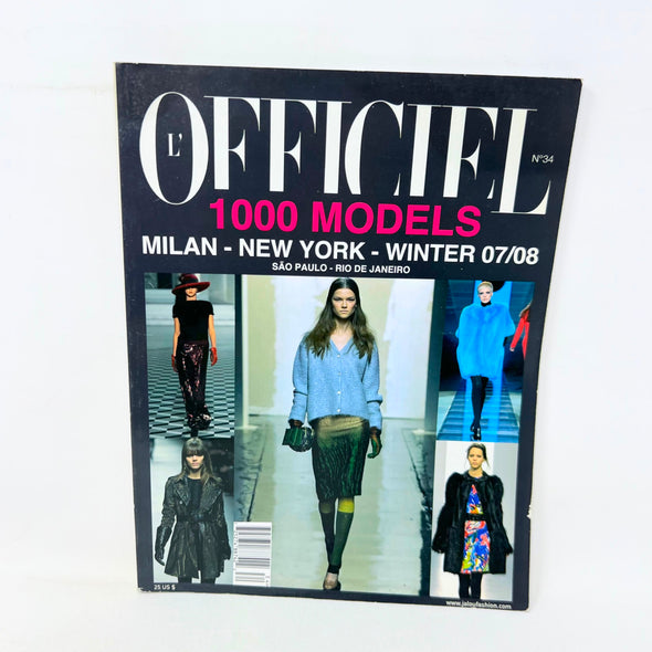 L'Officiel no.34 1,000 Models Milan New York Winer 2007 2008