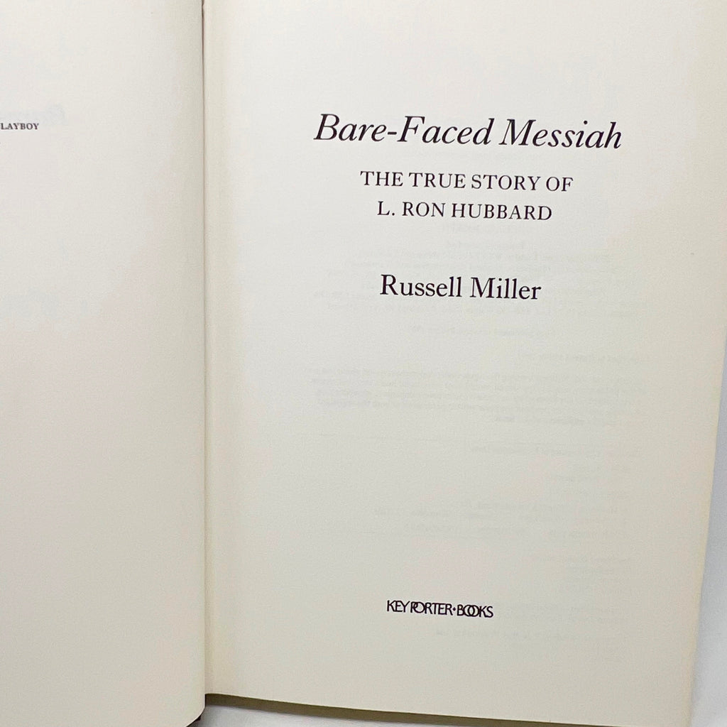 1987 Bare-Faced Messiah The True Story Of L. Ron Hubbard By Russell Miller
