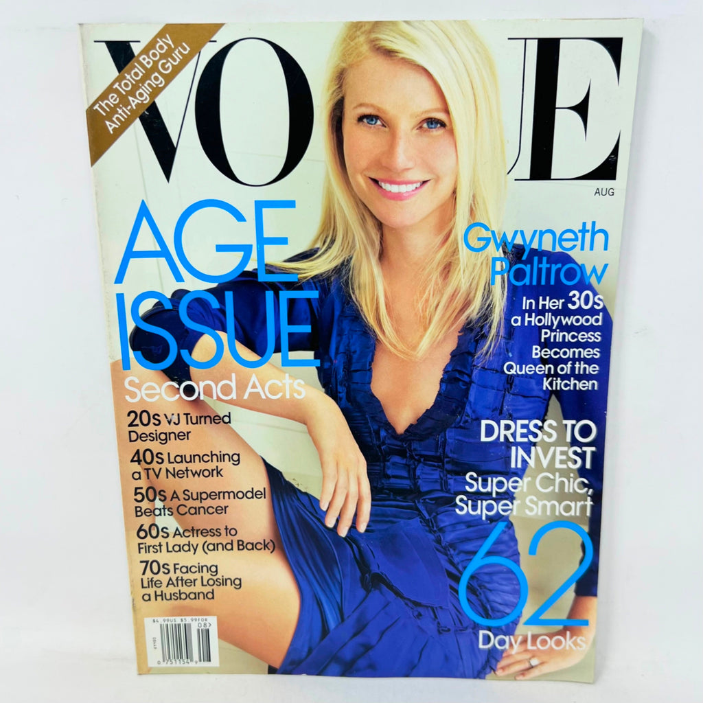 Vintage Vogue Magazine August 2010 Gwyneth Paltrow Cover