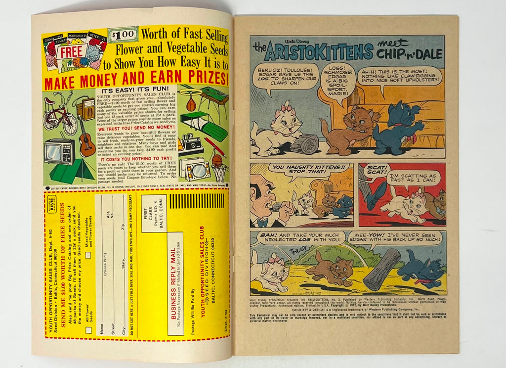 Gold Key Walt Disney Productions The Aristokittens Chip N Dale Dumbo and Scamp