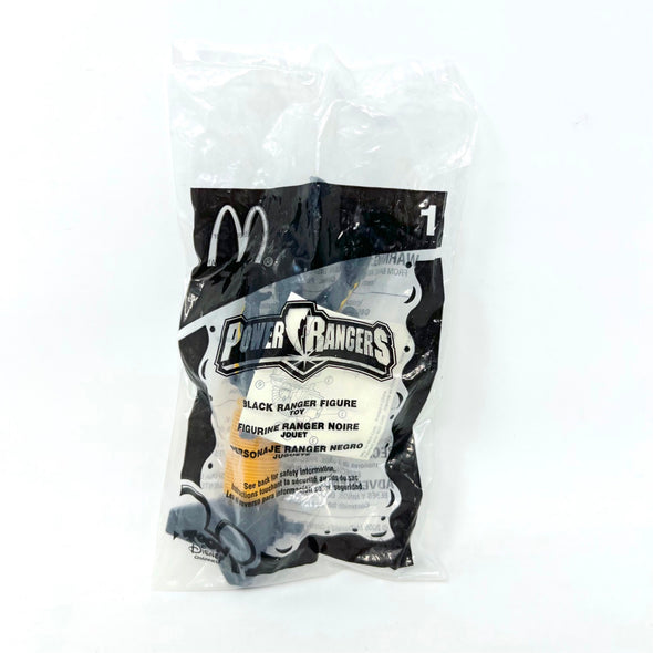 McDonald's Happy Meal Toy Power Rangers Rescue No.1 Black Ranger Figure Toy