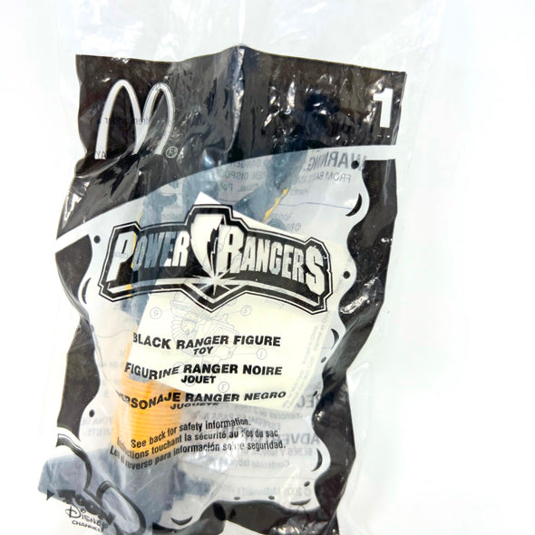 McDonald's Happy Meal Toy Power Rangers Rescue No.1 Black Ranger Figure Toy
