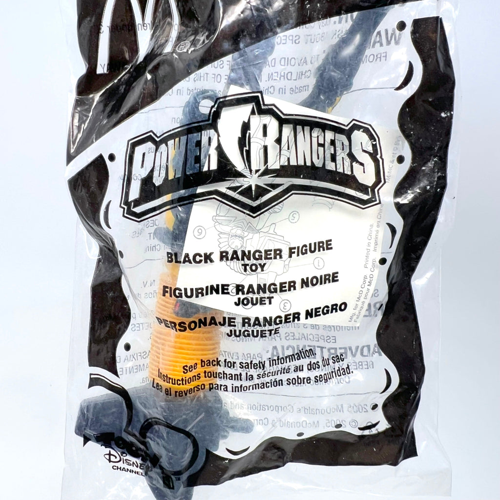 McDonald's Happy Meal Toy Power Rangers Rescue No.1 Black Ranger Figure Toy