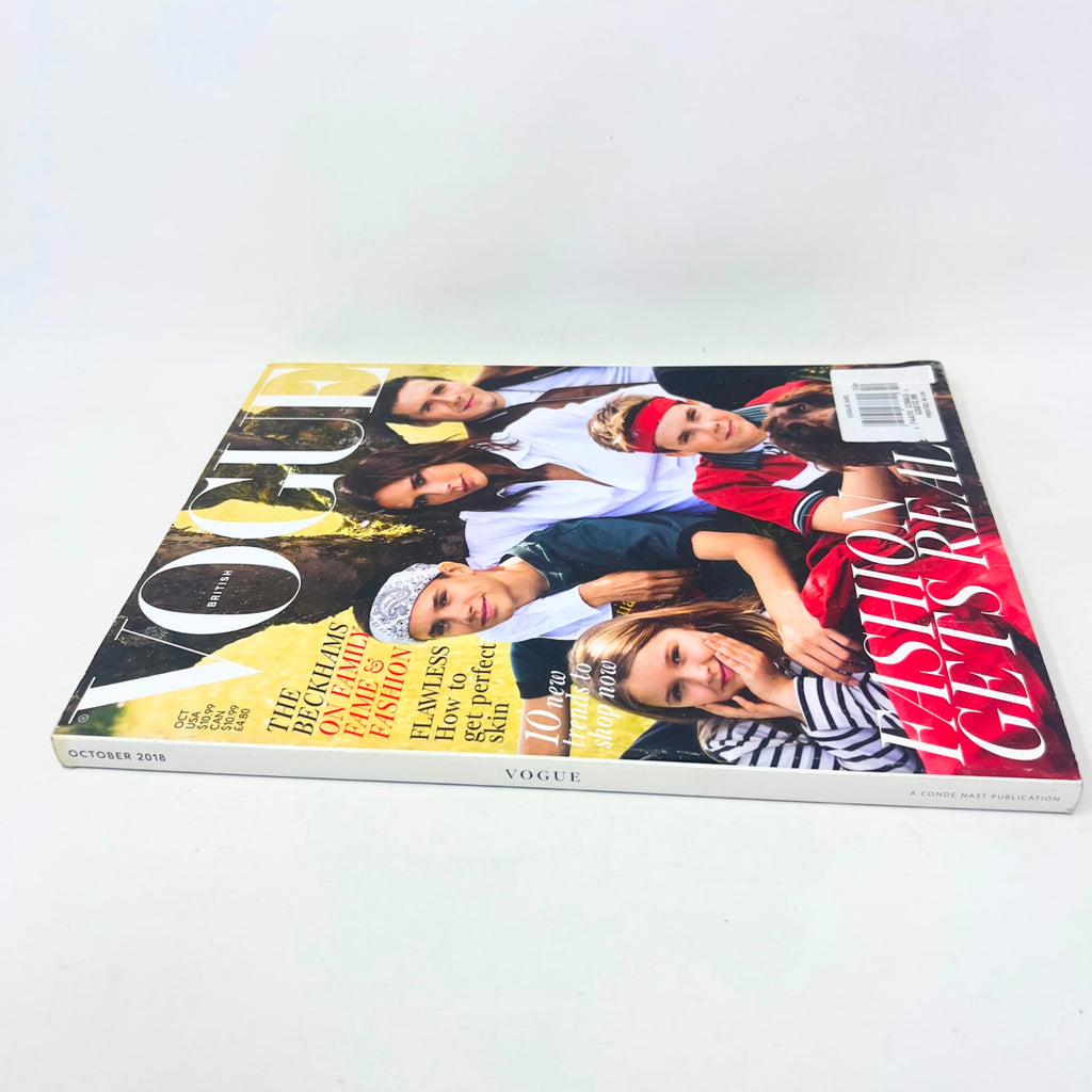 VOGUE BRITISH MAGAZINE, THE BECKHAMS ON FAMILY FAME & FASHION OCTOBER, 2018