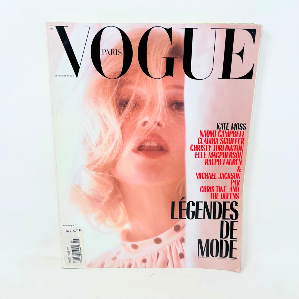 Vogue Magazine N. 990 Paris September 2018 Kate Moss Cover