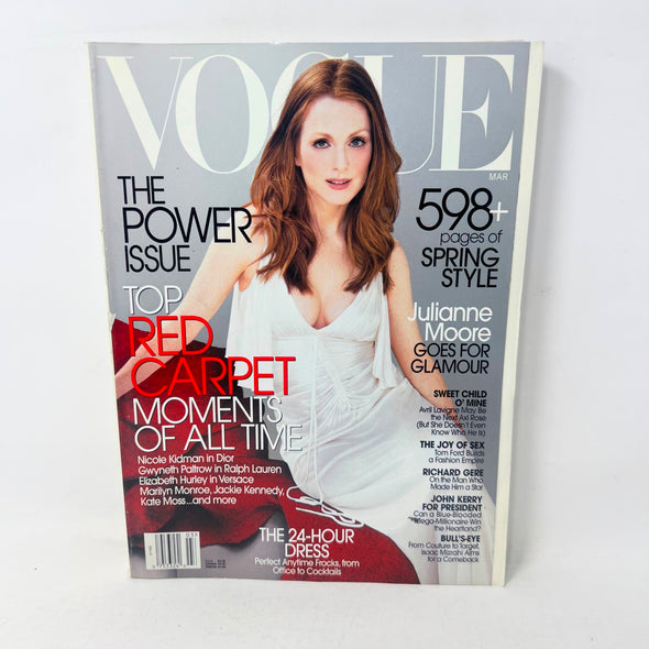 Vogue Magazine March 2003 The Power Issue Lulianne Moore Cover
