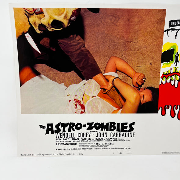 The Astro-Zombies Unbearable Horror Lobby Card No.3