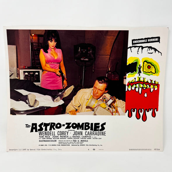 The Astro-Zombies Unbearable Horror Lobby Card No.4