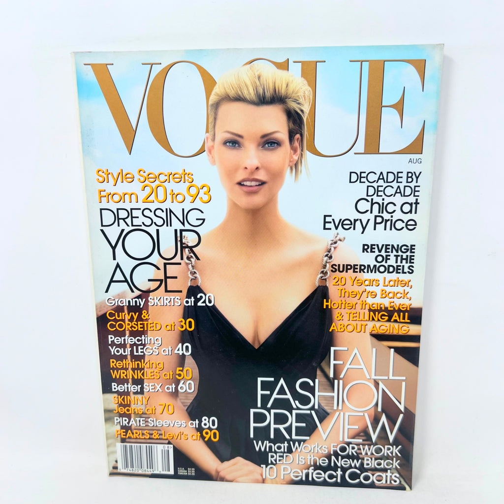 Vogue Magazine August 2006 Linda Evangelista Cover