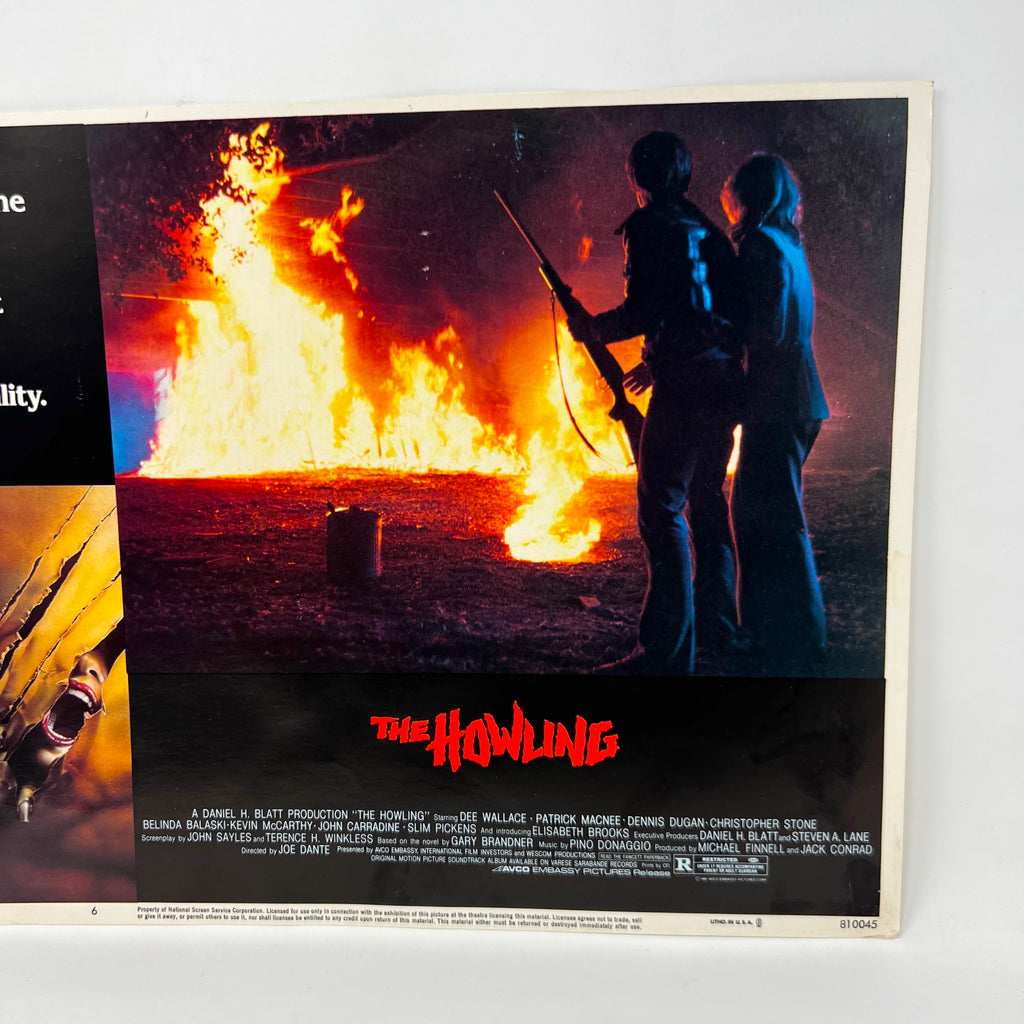 The Howling Horror Collectible movie Lobby Card No.6