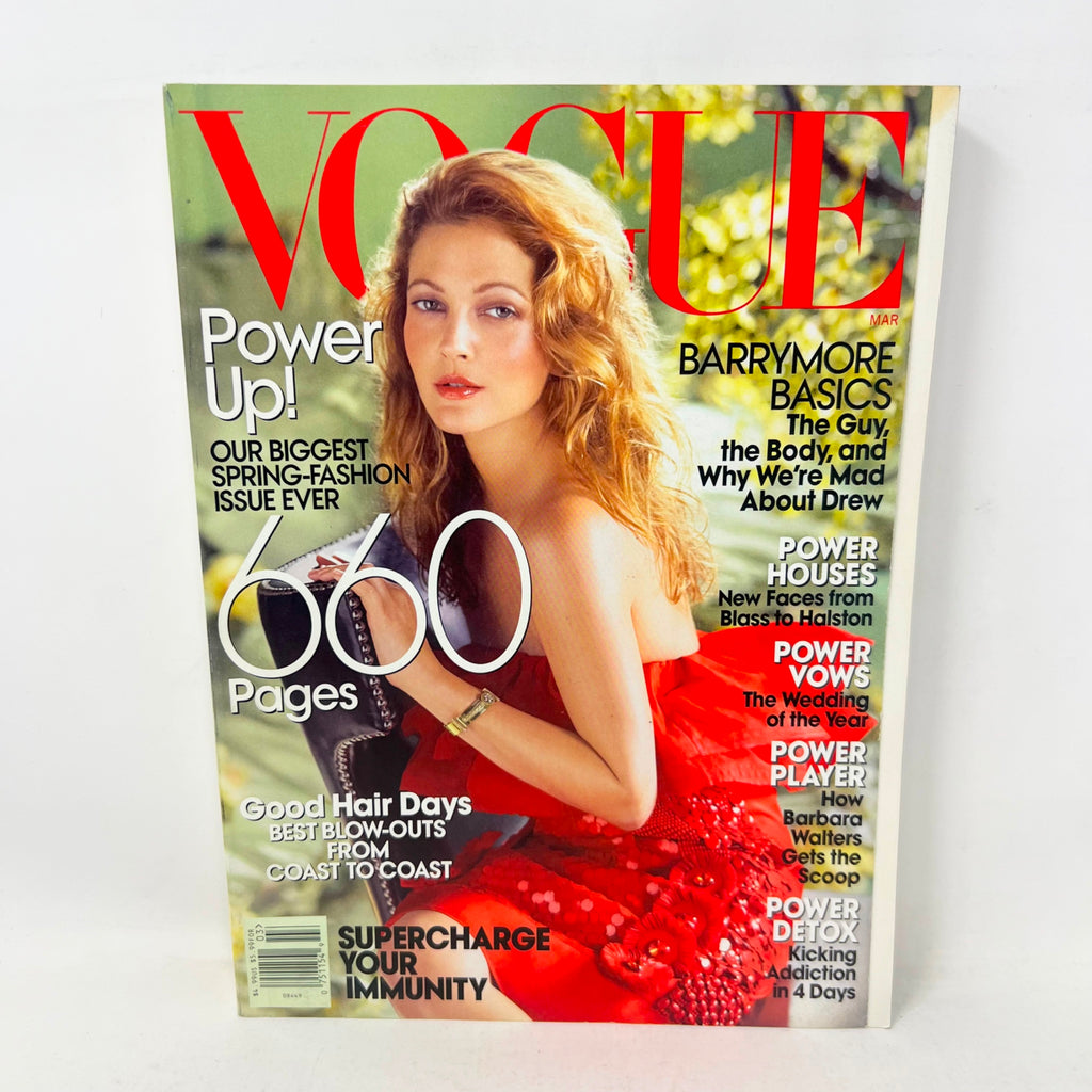 Vogue Magazine March 2008 Drew Barrymore cover