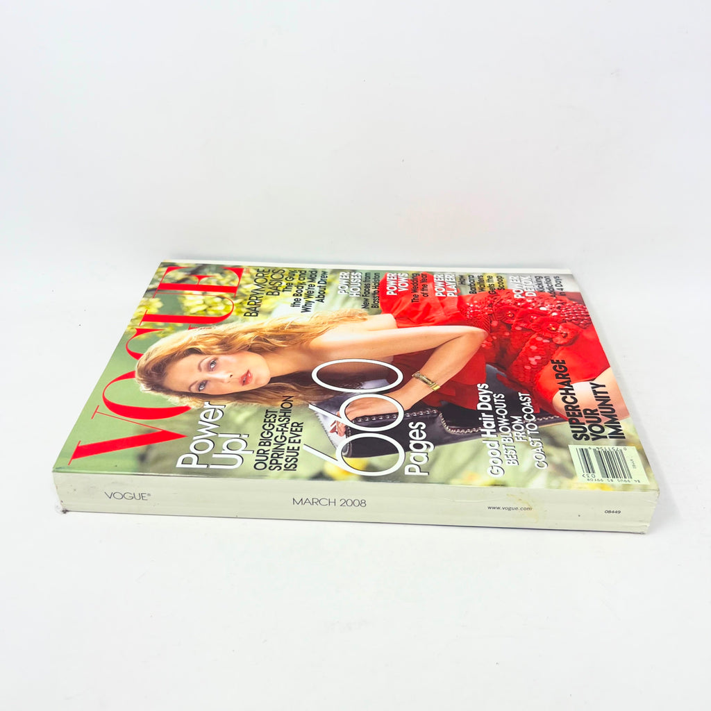 Vogue Magazine March 2008 Drew Barrymore cover