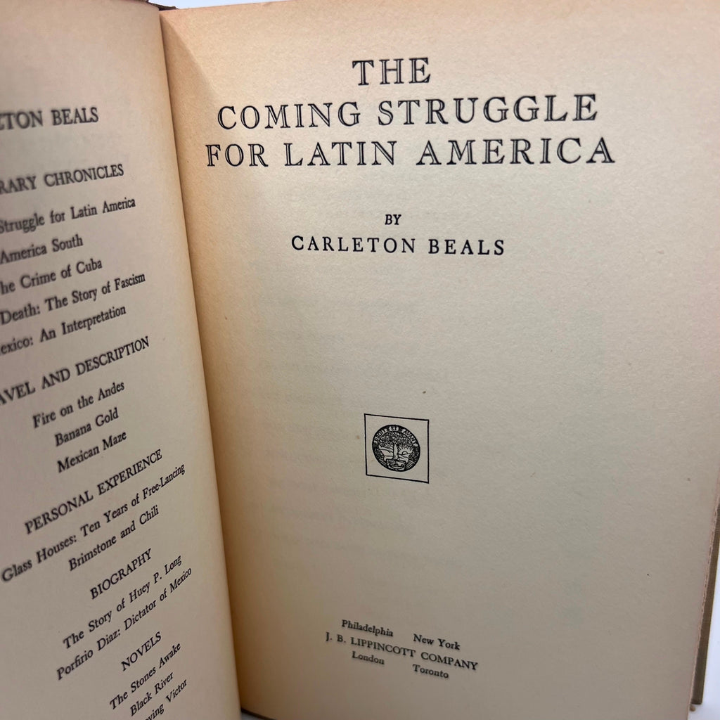 The Coming Struggle For Latin America By Carleton Beals