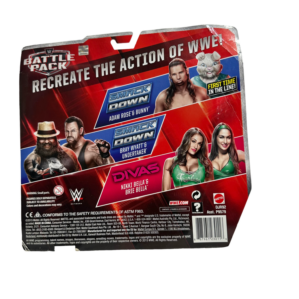 WWE Divas Battle Pack Nikki Bella and Brie Bella Action Figure w Belt