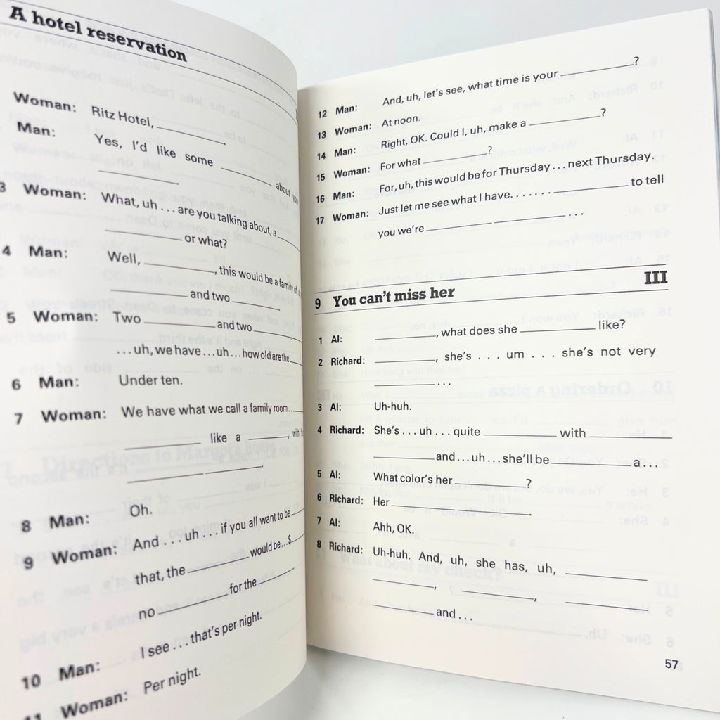 1988 Pints Passages For Aural Comprehension II Telephone Talk John Pint