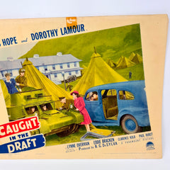 Caught In The Draft Vintage Movie Lobby Card (c) Bob Hope Dorothy Lamour