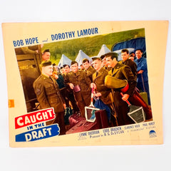 Caught In The Draft Vintage Movie Lobby Card (d) Bob Hope Dorothy Lamour