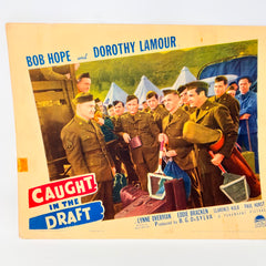 Caught In The Draft Vintage Movie Lobby Card (d) Bob Hope Dorothy Lamour