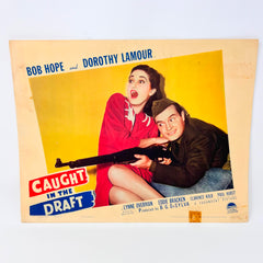 Caught In The Draft Vintage Movie Lobby Card (E) Bob Hope Dorothy Lamour