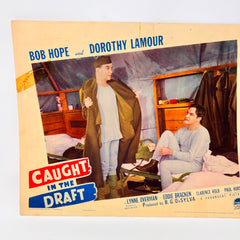 Caught In The Draft Vintage Movie Lobby Card (F) Bob Hope Dorothy Lamour