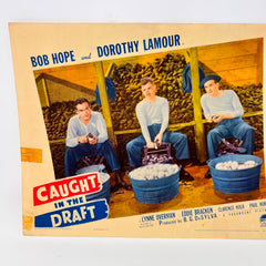 Caught In The Draft Vintage Movie Lobby Card (G) Bob Hope Dorothy Lamour