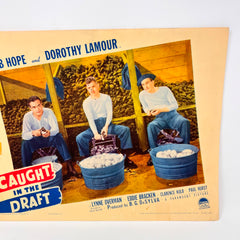 Caught In The Draft Vintage Movie Lobby Card (G) Bob Hope Dorothy Lamour