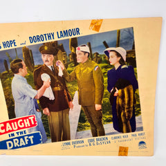 Caught In The Draft Vintage Movie Lobby Card (G) Bob Hope Dorothy Lamour