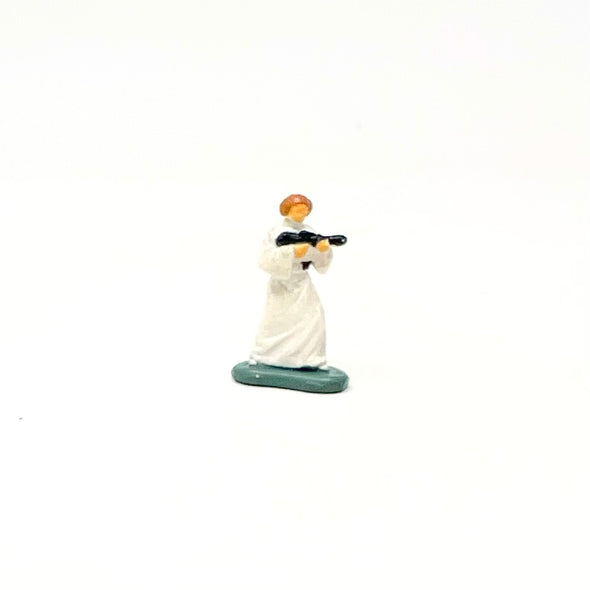 Micro Machines Star Wars Princess Leia With Blaster Minifigure