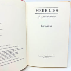 1985 Here Lies Eric An Autobiography