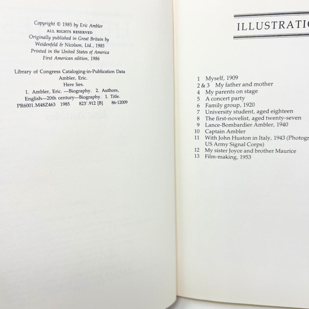 1985 Here Lies Eric An Autobiography