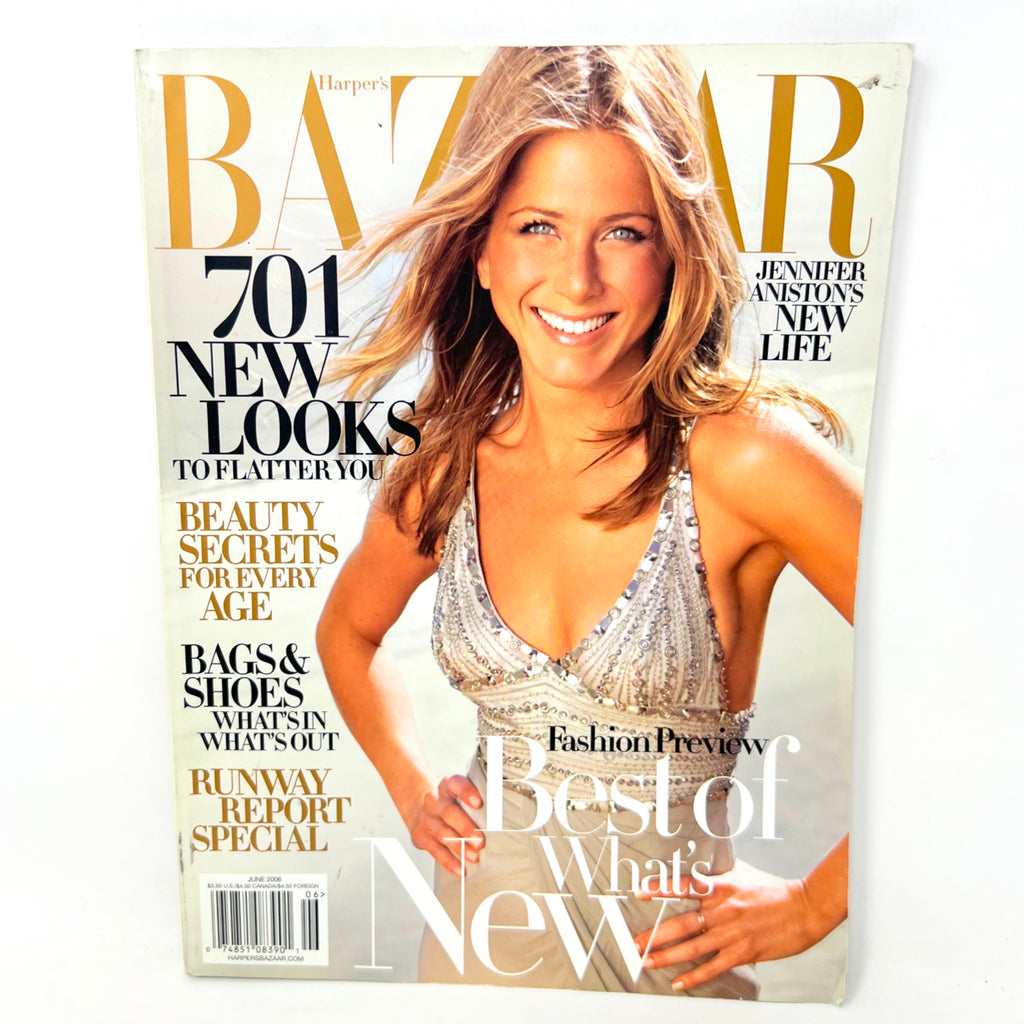Bazaar Fashion Magazine Jennifer Aniston Cover June 2006