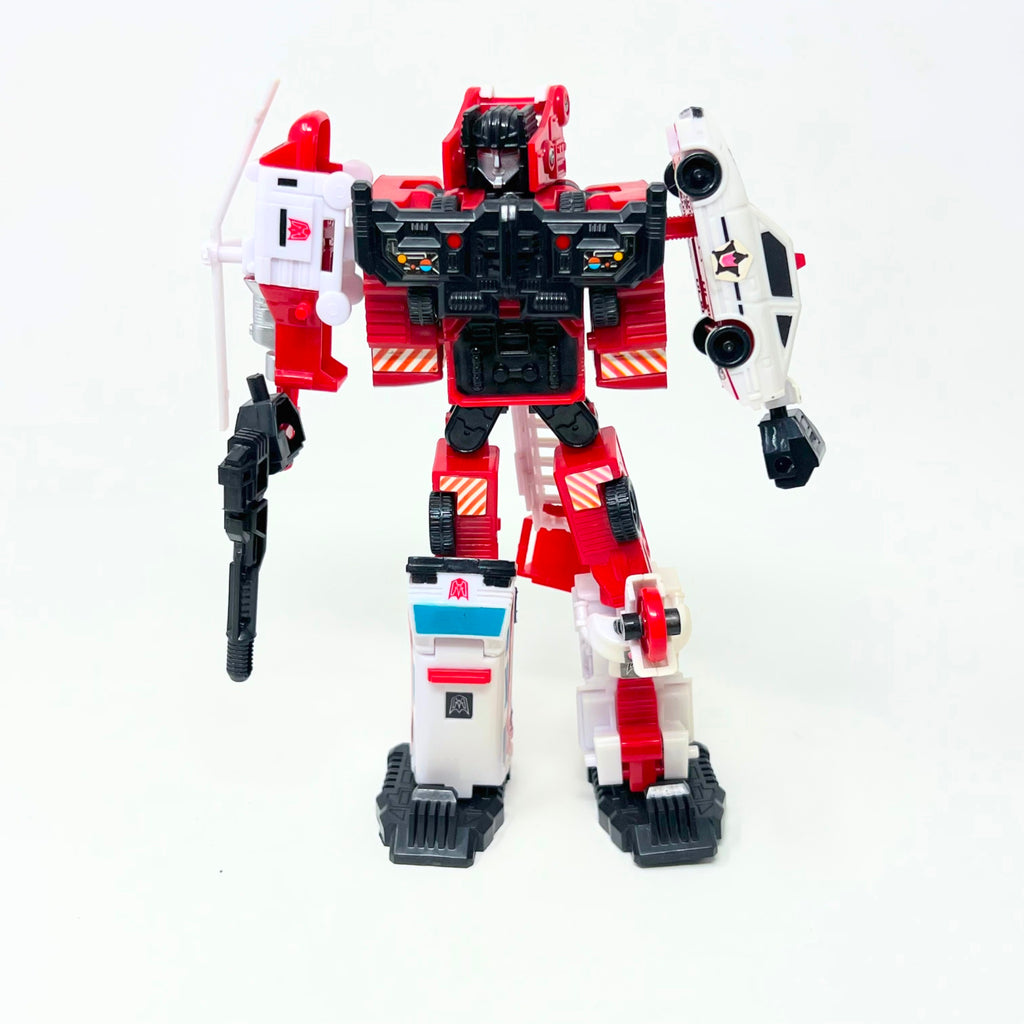 Police Firefighter Deformable Robot Figure Vehicles