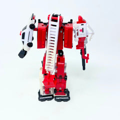 Police Firefighter Deformable Robot Figure Vehicles