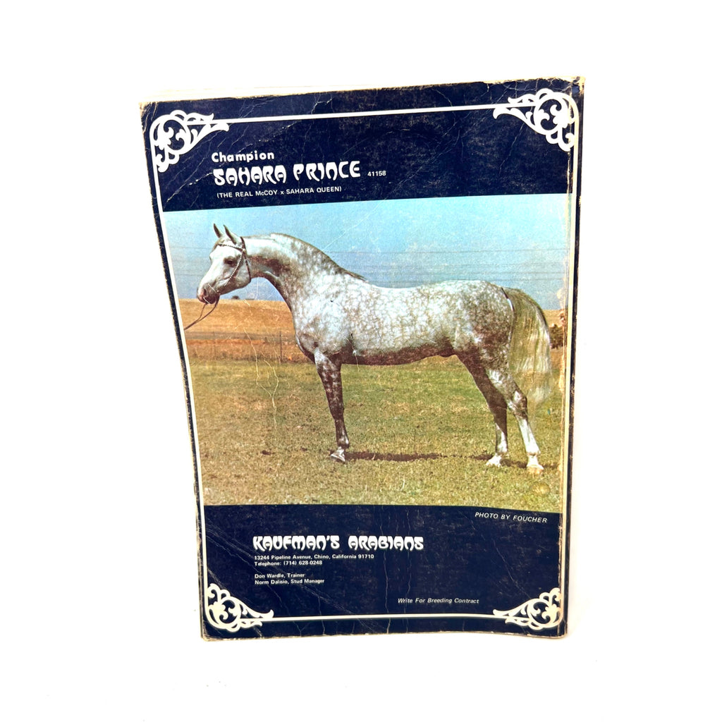 Arabian Horse World Vol. 14 No.4 January 1974 Stallion Gide Khemosabi