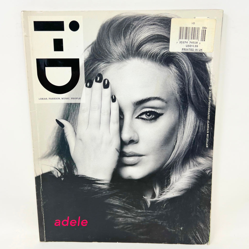 2015 Winter I-D Magazine Adele Cover