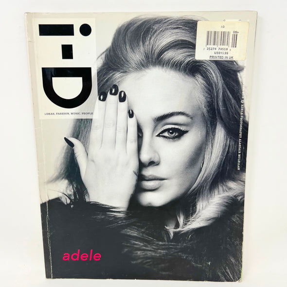 2015 Winter I-D Magazine Adele Cover