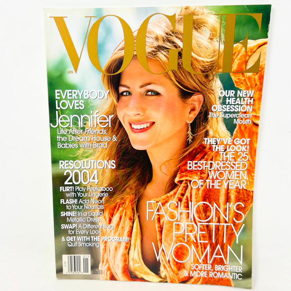 Vogue Magazine January 2004 Jennifer Aniston Cover No Label