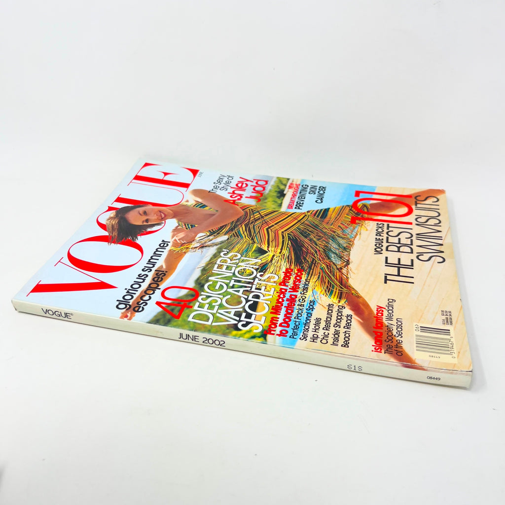 Vogue Magaziine June 2002 Ashley Judd Cover The Best Swimsuits
