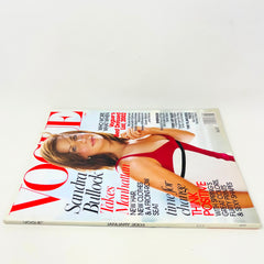 Vogue Magazine January 2003 Sandra Bullock Cover No Label