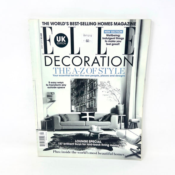 ELLE Magazine Decoration May 2010 UK edition magazine A-Z Of Style Living Rooms
