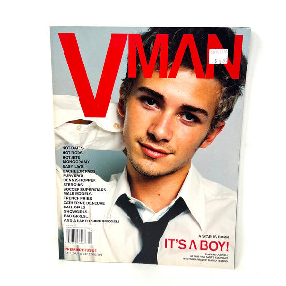 Vman Magazine Fall/winter of 2003/04 Actor Elias McConnell